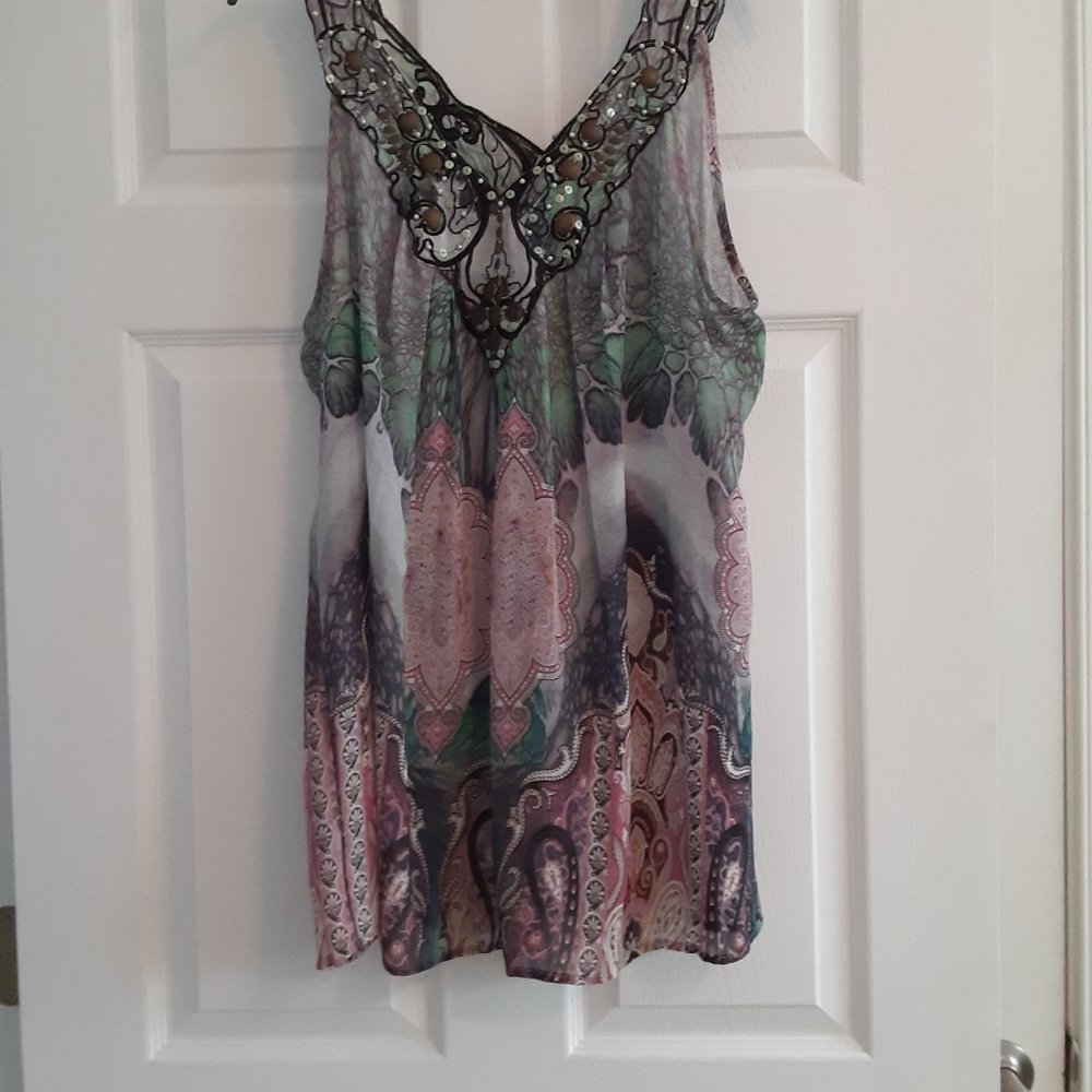 Mughkaby Sienna Rose Multicolored Top